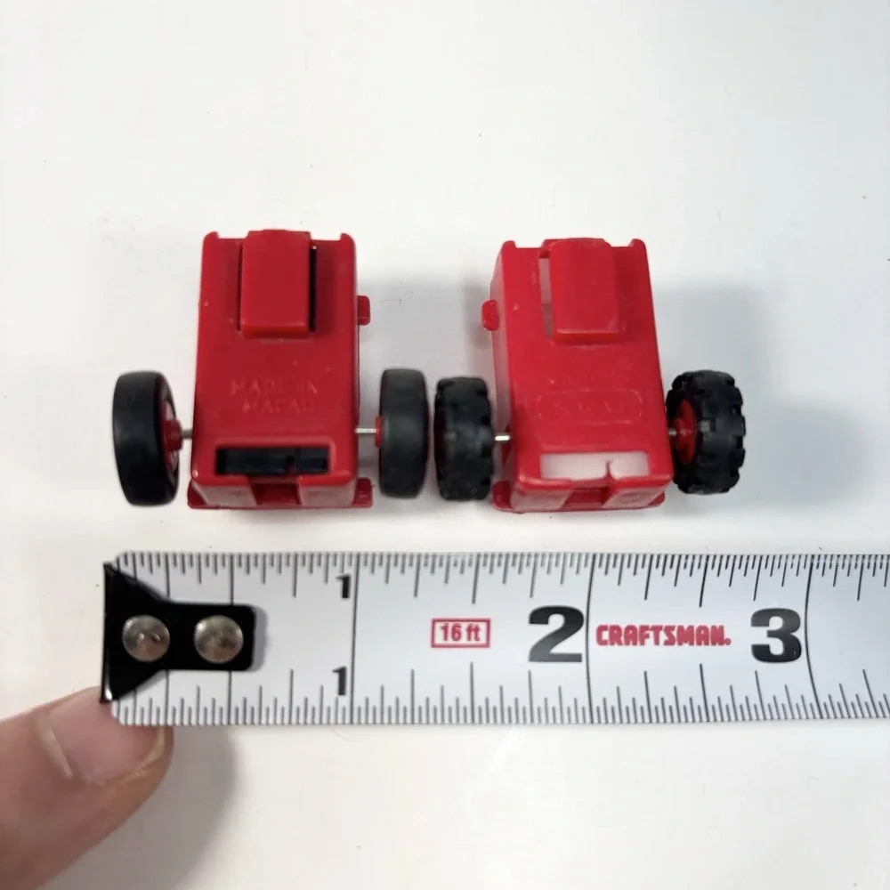 Vintage Made in Macau‎ MC Transformer Red Dyno Drive Bundle Of 2 Read